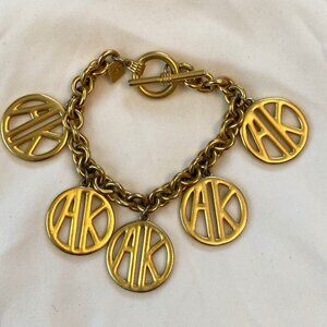 Anne Klein Gold-Colored Bracelet With Circular Pendants